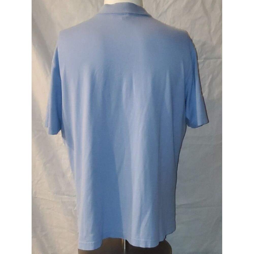 Robert Barakett Sky Blue 100% Pima Cotton Short Sleeve Polo Shirt XL - Picture 2 of 13